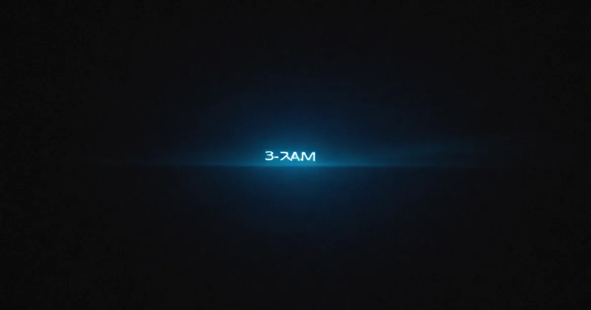 Dark nighttime atmosphere suggesting the loneliness and urgency of 3am on-call duty